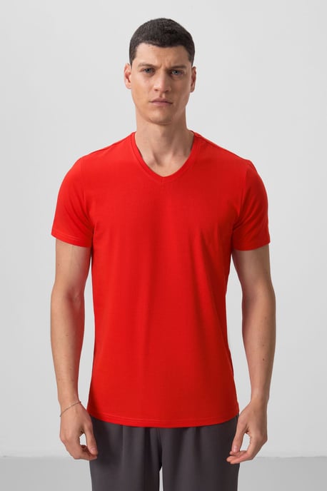 Men's V-Neck Short Sleeve T-Shirt - Image 2