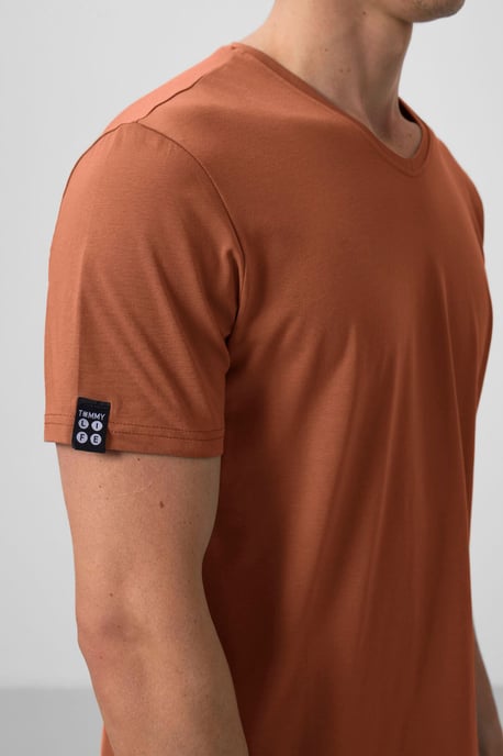 Heren V-hals Korte Mouwen T-Shirt - Image 4