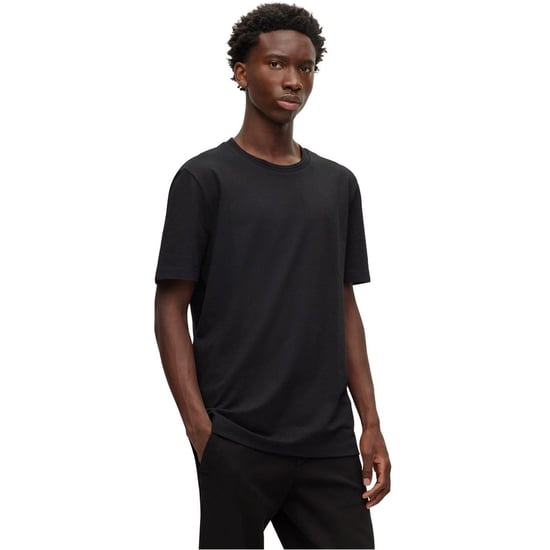 Hugo Boss Heren Boss Katoen Regular T-shirt (Zwart) - Image 2