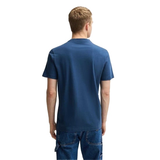 Boss Heren Walvis Katoenen T-Shirt (Marineblauw) - Image 2