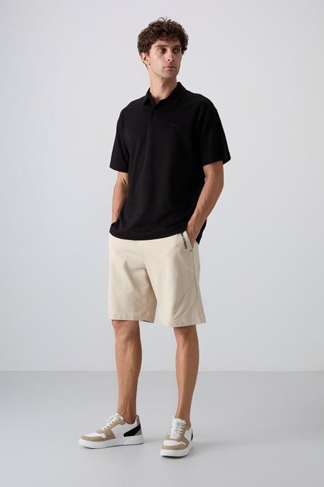 Heren Oversized Polo T-Shirt - Image 2