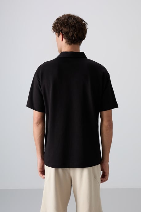 Heren Oversized Polo T-Shirt - Image 5