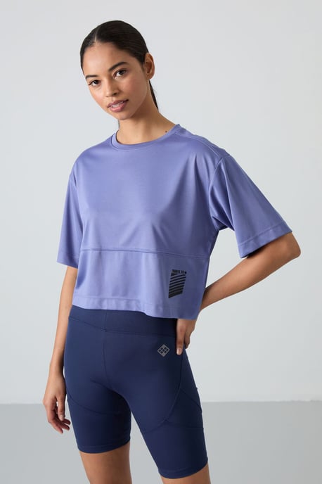 Overgrote Polyester T-shirt met Ronde Hals en Zak - Image 2