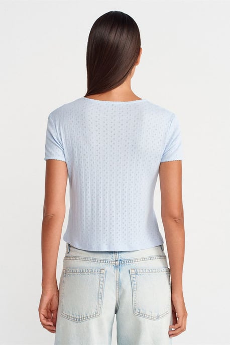 Women's Ribbed Crop T-Shirt - Image 2