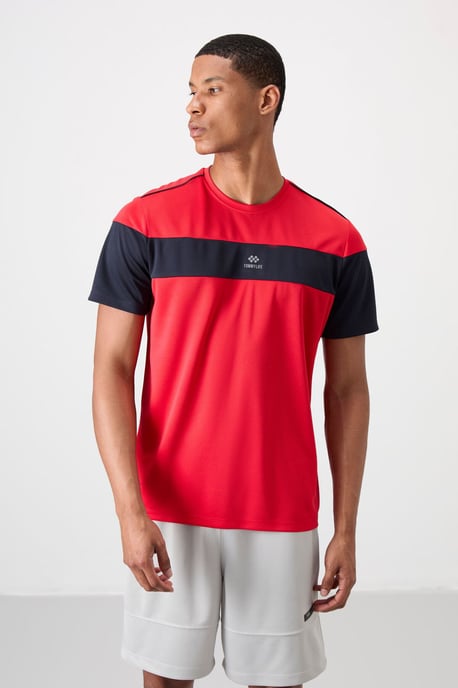 Men's Color Block Crew Neck T-Shirt - Image 4