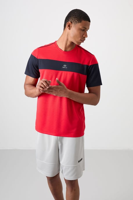Men's Color Block Crew Neck T-Shirt - Image 5
