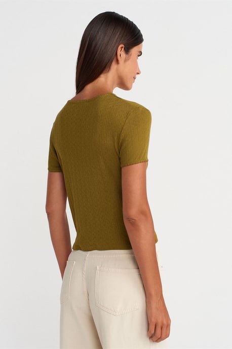 Women's Ribbed Crop T-Shirt - Image 2