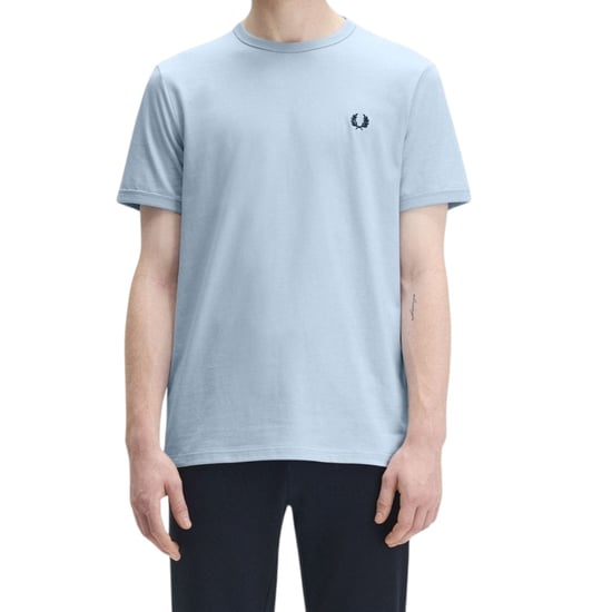 Fred Perry Ringer T-Shirt Light Smoke Blue - Image 5
