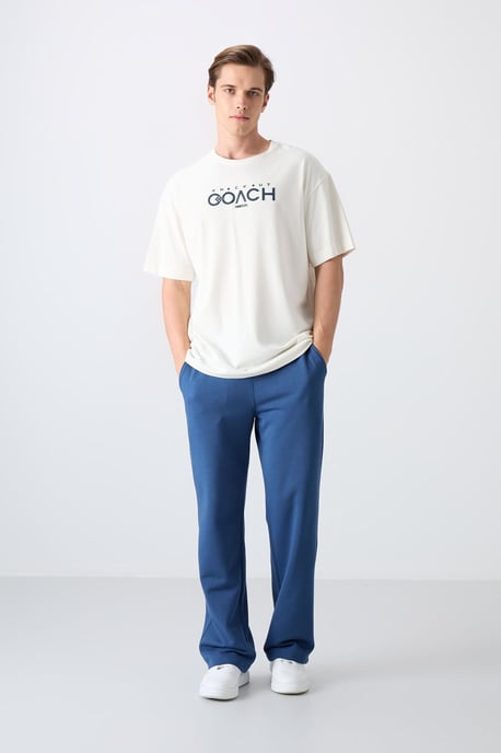 Oversized Logo Patch Crew Neck T-Shirt - Image 2
