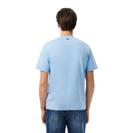 Lacoste Unisex Adult Paris Cotton T-Shirt (Light Blue) - Image 3