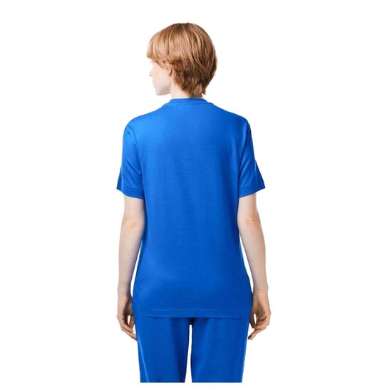 Lacoste Unisex Adult Club Printed Heavy Cotton T-Shirt (Blue) - Image 3