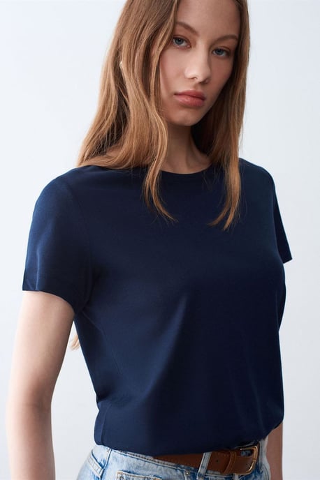 Dam Crew Neck Kortärmad T-shirt - Image 3