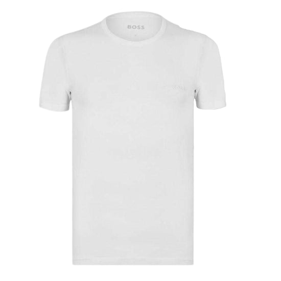 Boss Mens Classic Plain kortärmad T-shirt (Förpackning med 3) (Vit) - Image 2