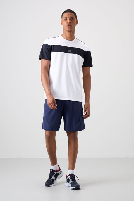 Men's Color Block Crew Neck T-Shirt - Image 2