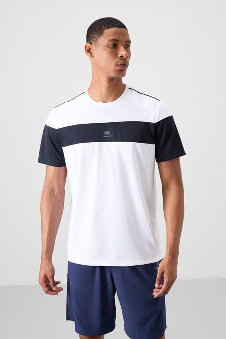 Men's Color Block Crew Neck T-Shirt - Image 4