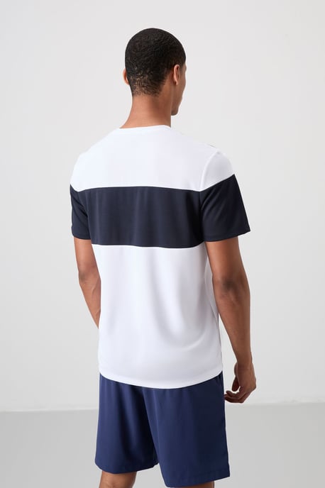 Men's Color Block Crew Neck T-Shirt - Image 5