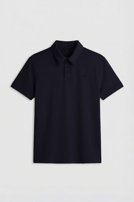 Herrarnas bomullselastan polo t-shirt - Image 1