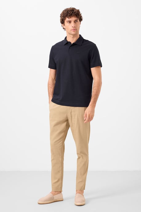 Herrarnas bomullselastan polo t-shirt - Image 3
