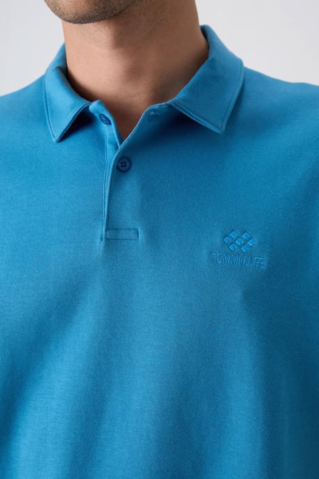 Heren Oversized Polo T-Shirt - Image 4