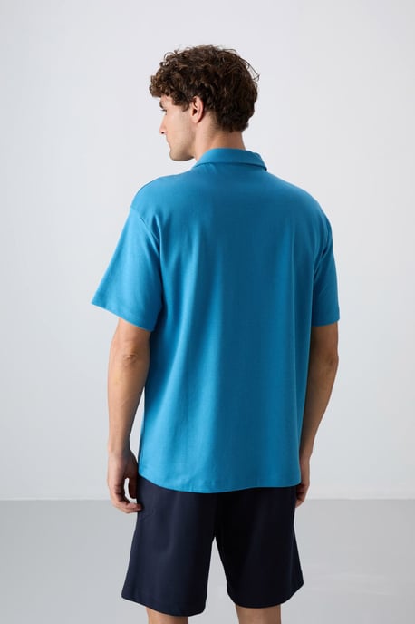 Heren Oversized Polo T-Shirt - Image 5