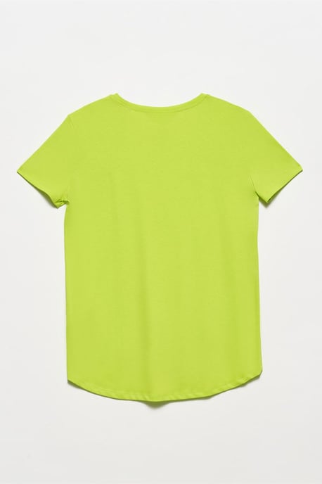 Dames Katoenen Crew Neck T-Shirt - Image 2