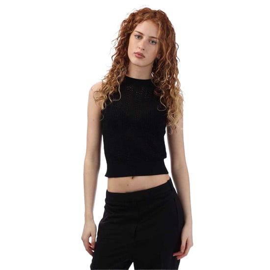 Boss Dames/Dames Fassie Gehaakte Top (Zwart) - Image 2