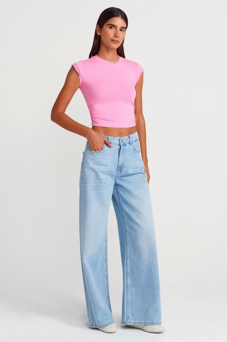Dames Mouwloze Crop T-shirt - Image 4