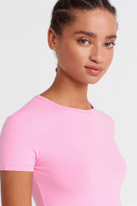 Damers Crop Slim-fit Crew Neck T-shirt - Image 3
