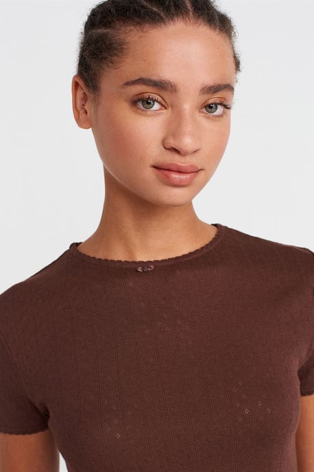 Women's Ribbed Crop T-Shirt - Image 3