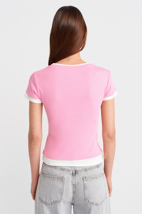 Women's Slim Fit Cotton Crew Neck T-Shirt - Image 2