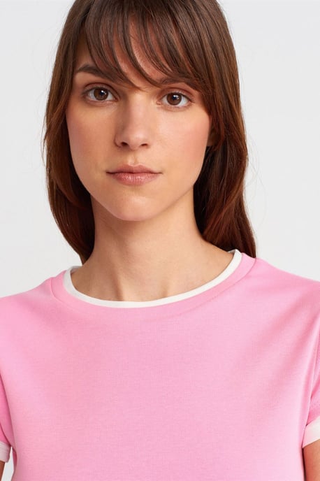 Women's Slim Fit Cotton Crew Neck T-Shirt - Image 3