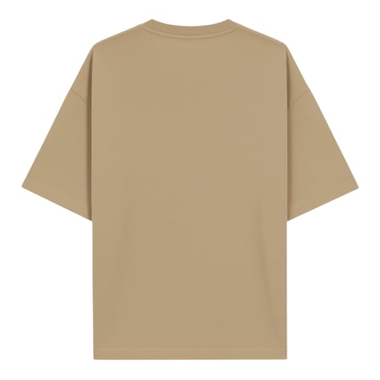 Hugo Heren Dinkee Logo Oversized T-shirt (Beige) - Image 2