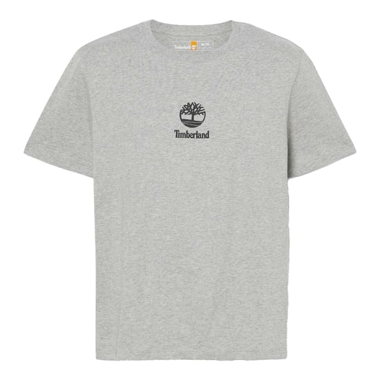 Timberland Mens Logo Stack T-Shirt (Grey) - Image 2