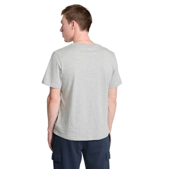 Timberland Mens Logo Stack T-Shirt (Grey) - Image 3
