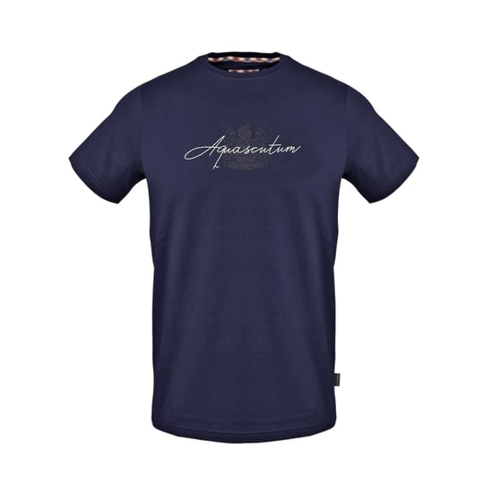 Aquascutum Herenscript T-Shirt (Marine) - Image 1