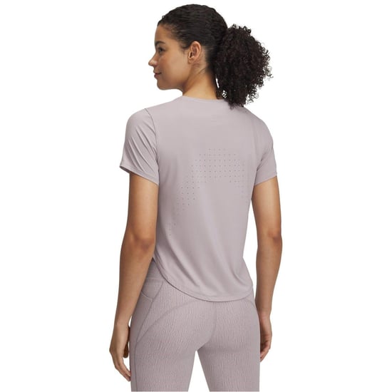 Under Armour Womens/Ladies Launch Elite Short-Sleeved T-Shirt (Frost Gray) - Image 2