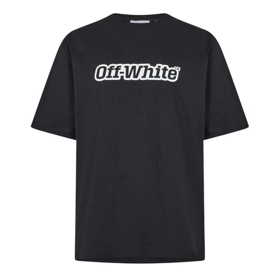Off White Heren T-shirt met skate-print (Zwart, Wit) - Image 1