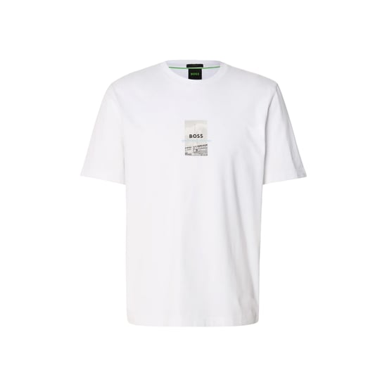 Boss Heren Fotoprint Relaxed Fit T-Shirt (Wit) - Image 1