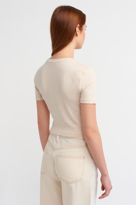Women's Slim Fit Crop T-Shirt - Image 2