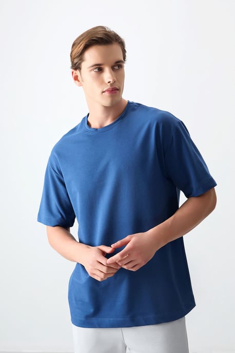 Overmaatse Katoenmix Crew Neck T-Shirt - Image 2