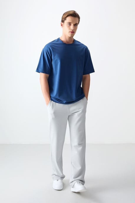 Overmaatse Katoenmix Crew Neck T-Shirt - Image 3