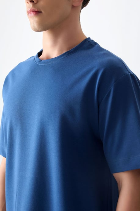Overmaatse Katoenmix Crew Neck T-Shirt - Image 4