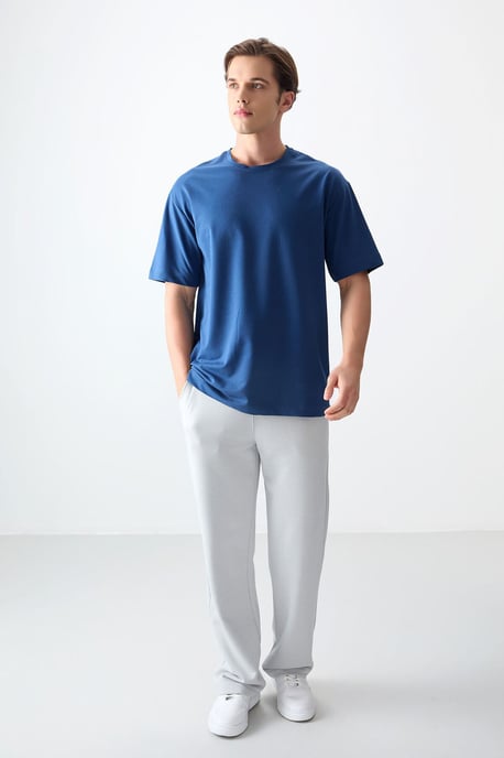 Overmaatse Katoenmix Crew Neck T-Shirt - Image 5