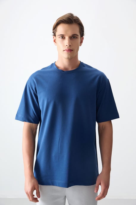 Overmaatse Katoenmix Crew Neck T-Shirt - Image 6
