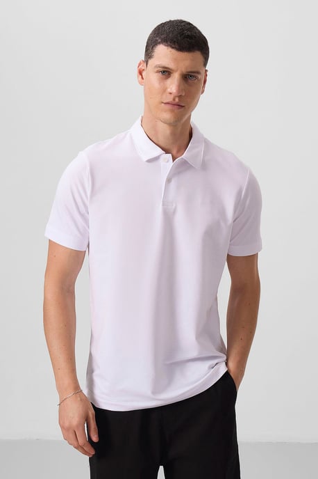 Heren Katoen Elastaan Poloshirt - Image 4