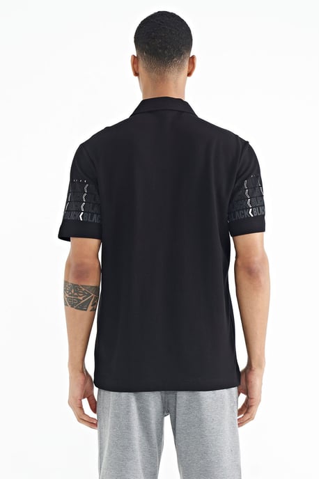 Heren Katoenen Polo Kraag Gedrukt T-Shirt - Image 6