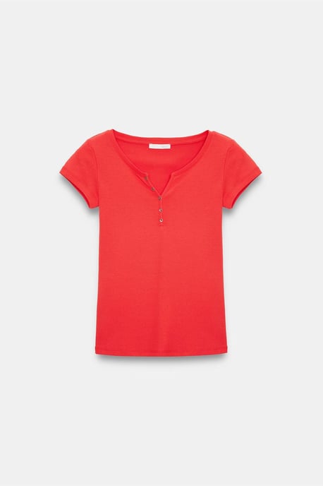 Women's Slim Fit Cotton U-Neck T-Shirt - Image 5