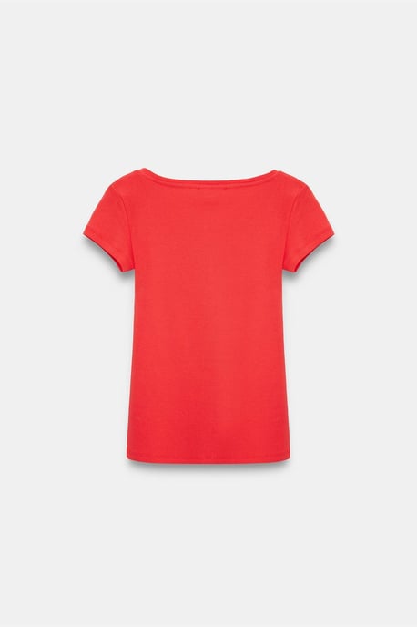 Women's Slim Fit Cotton U-Neck T-Shirt - Image 6