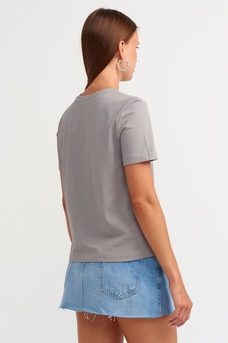 Women's Cotton Crew Neck T-Shirt - Image 2