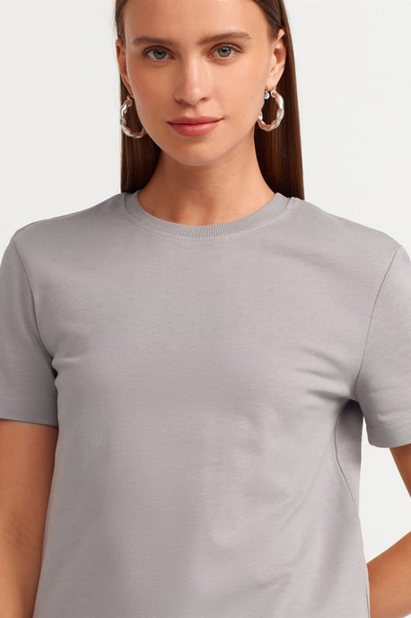 Women's Cotton Crew Neck T-Shirt - Image 4